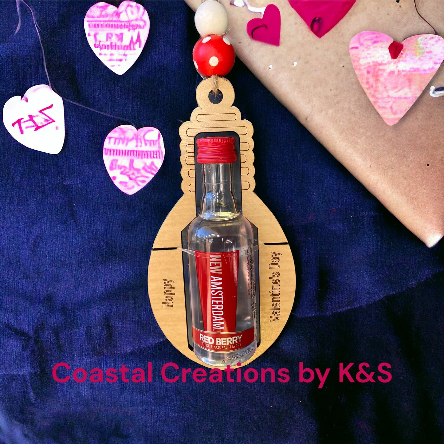 Valentines Liquor Bottle Holder