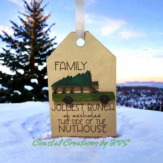 Holiday Ornament, Jolliest Bunch, Family