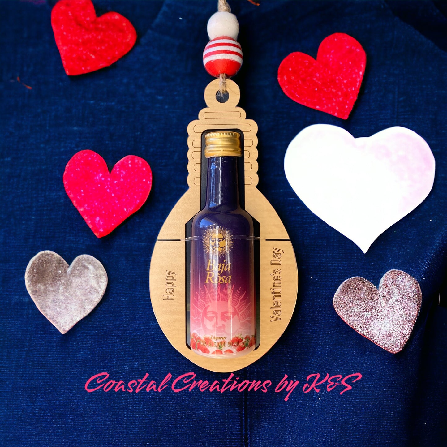 Valentines Liquor Bottle Holder