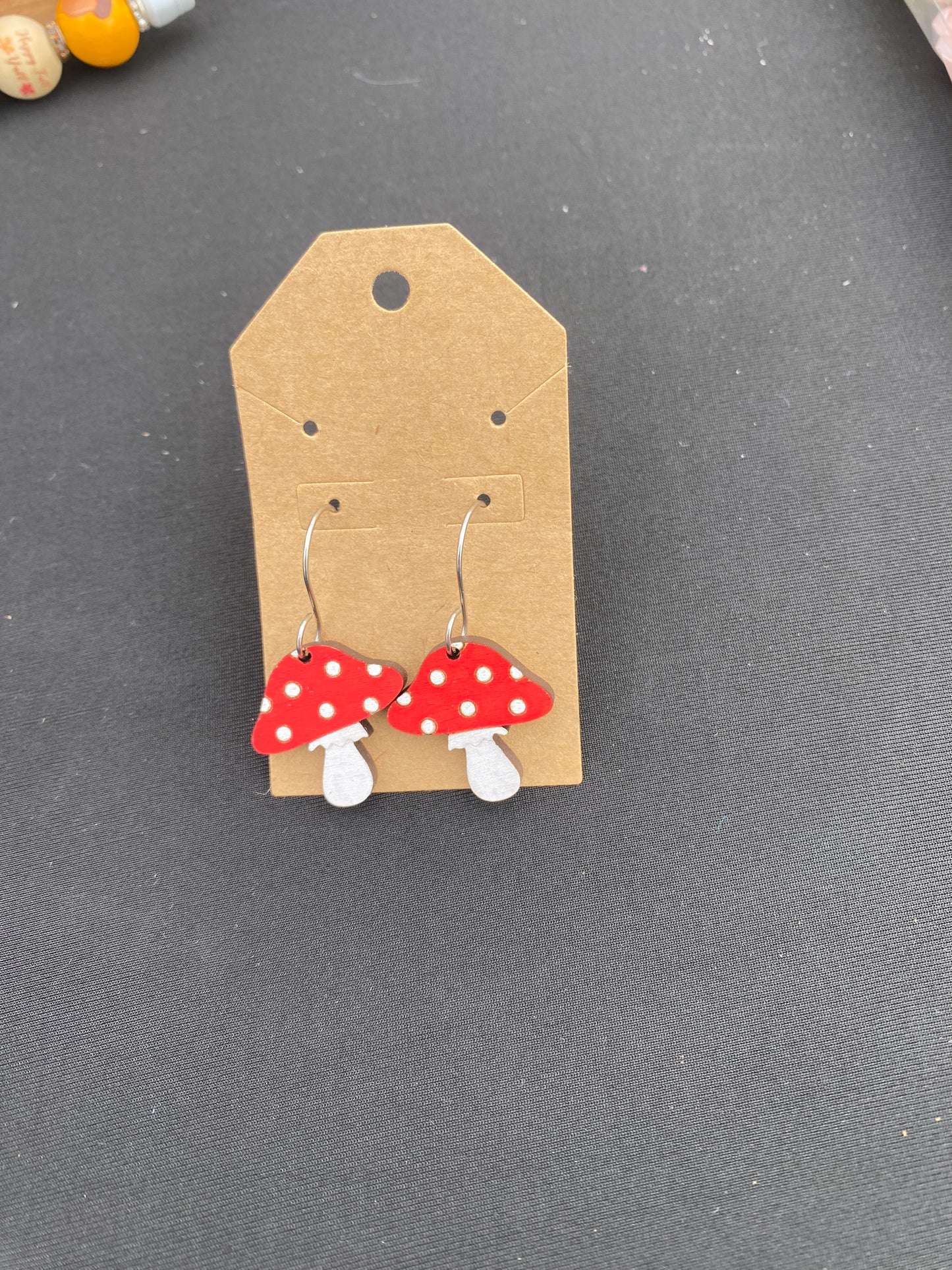 Earrings, Mushroom